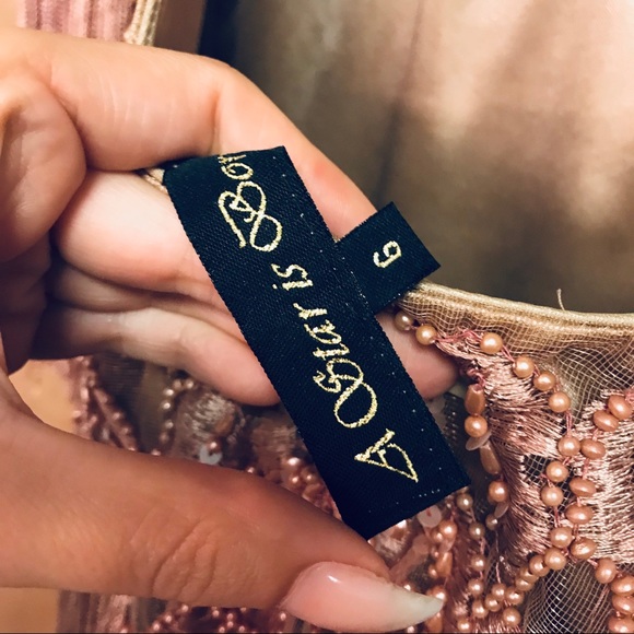 ASOS A Star is Born embellished fringe rose dress - Picture 8 of 8